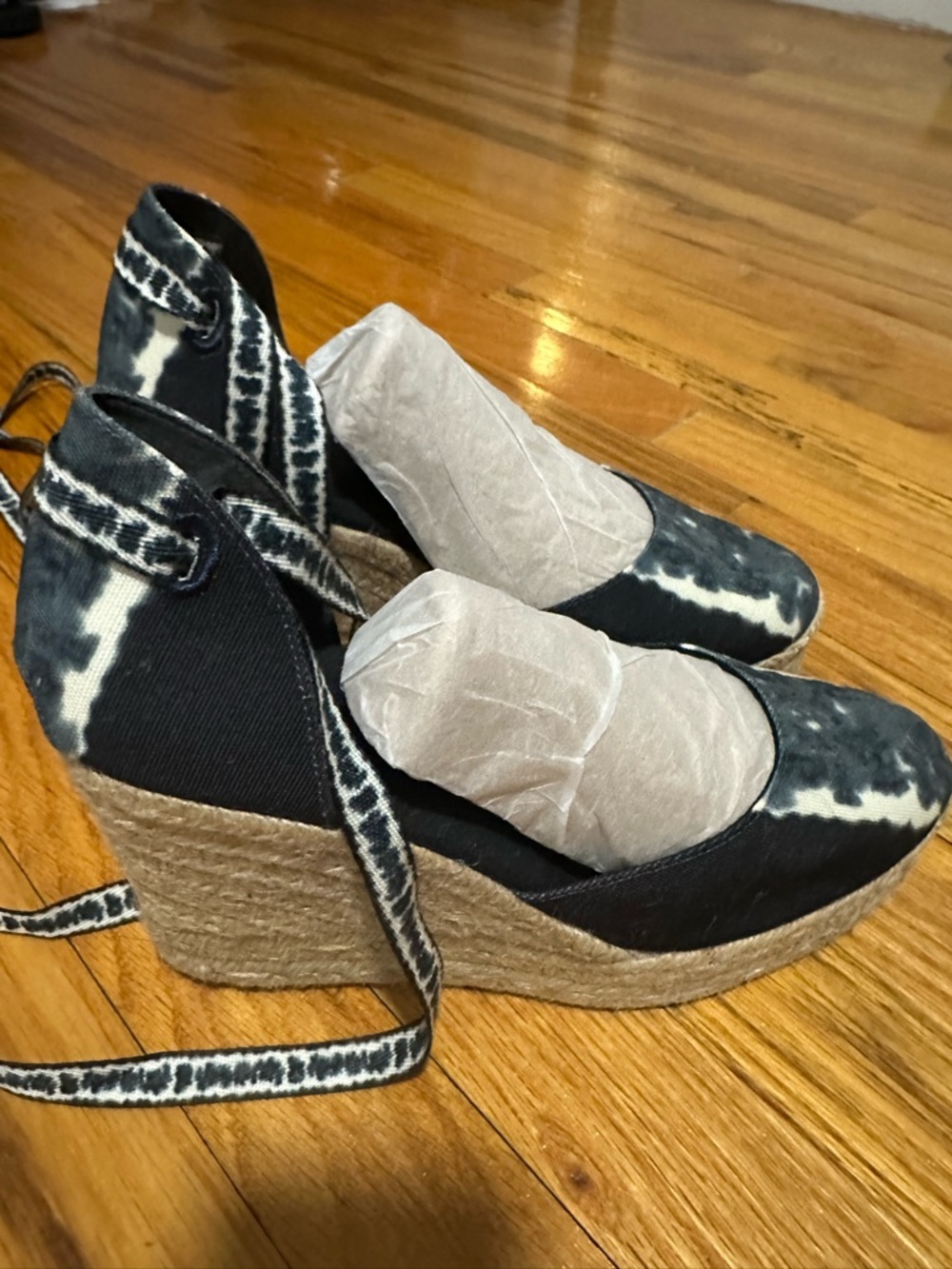 Castañer x Altuzarra Carina Espadrille Wedges – Azulado (EU 39 / US 8)